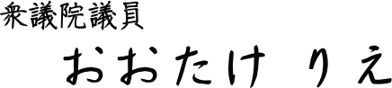 衆議院議員　おおたけりえ